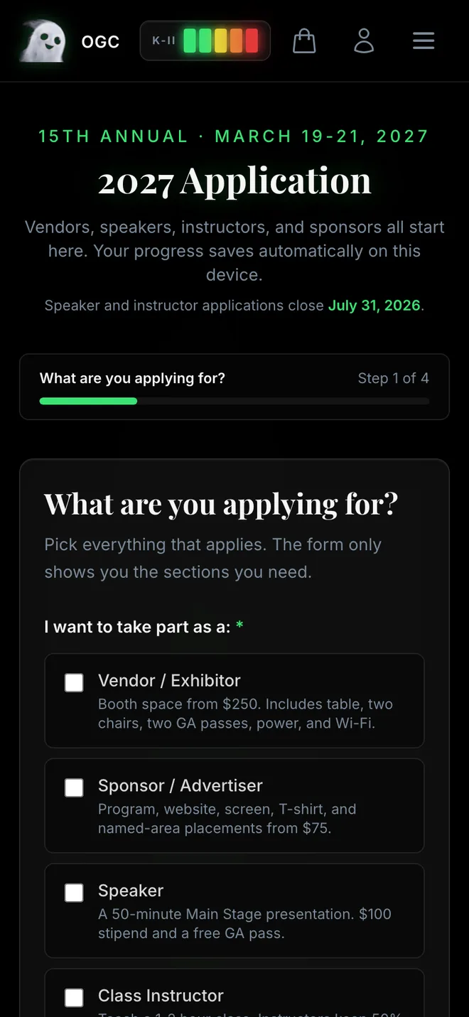 Oregon Ghost Conference mobile - application